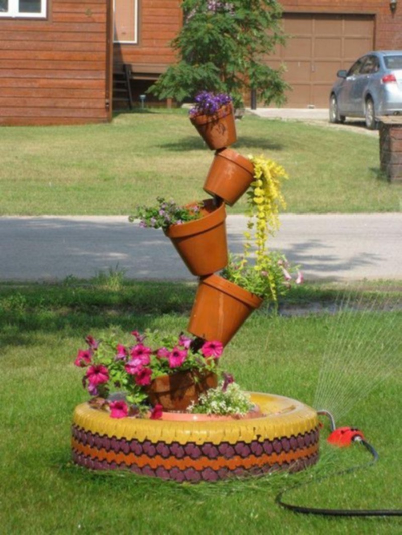 Awesome Tire Planter Ideas For The Garden How To Make Diy