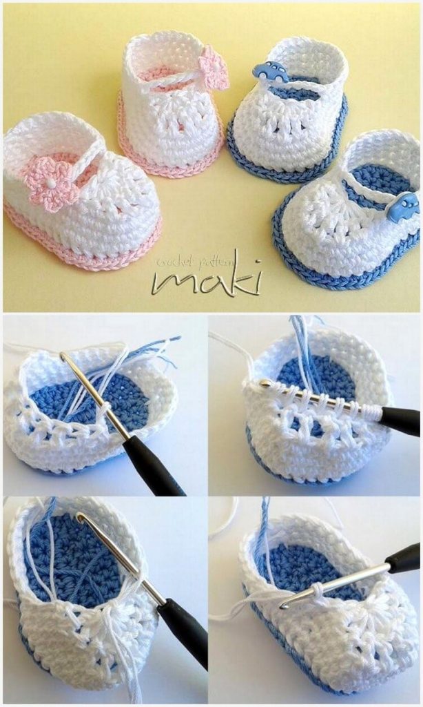 Beautiful Crochet Baby Booties Patterns - Ideal for Gifts - HOW TO MAKE ...