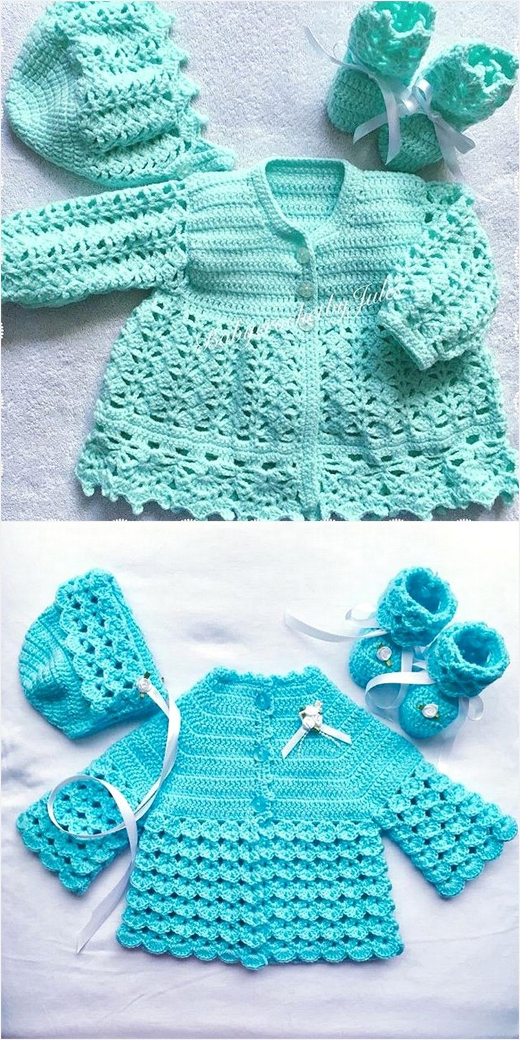 Newborn Crochet Baby Dress Ideas - HOW TO MAKE – DIY