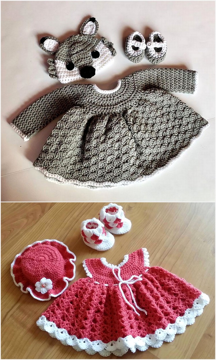 Newborn Crochet  Baby  Dress  Ideas How To Make DIY 