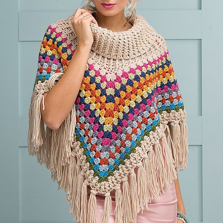 Striking And Easy Crochet Poncho Patterns HOW TO MAKE DIY