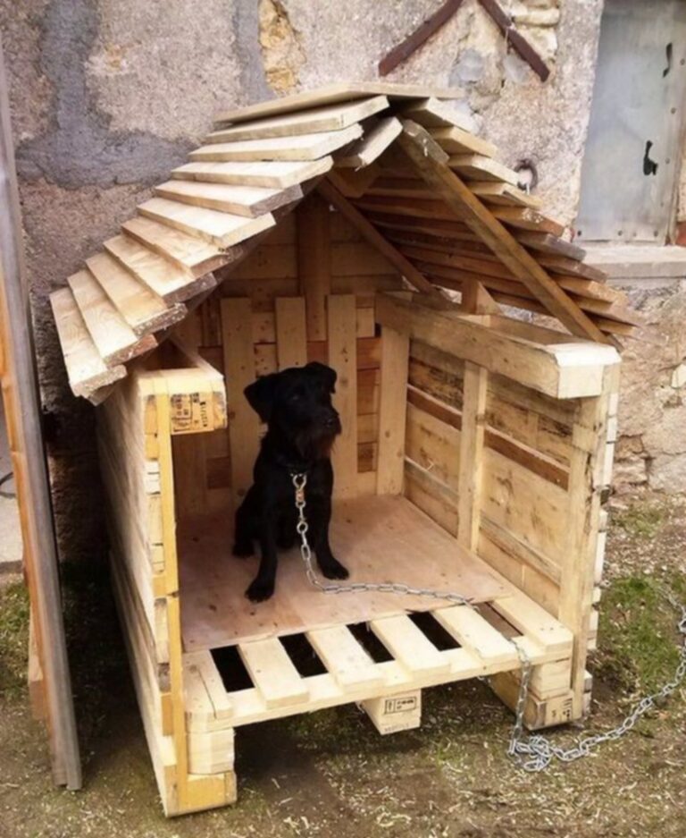 Wooden Pallet Dog House - HOW TO MAKE – DIY