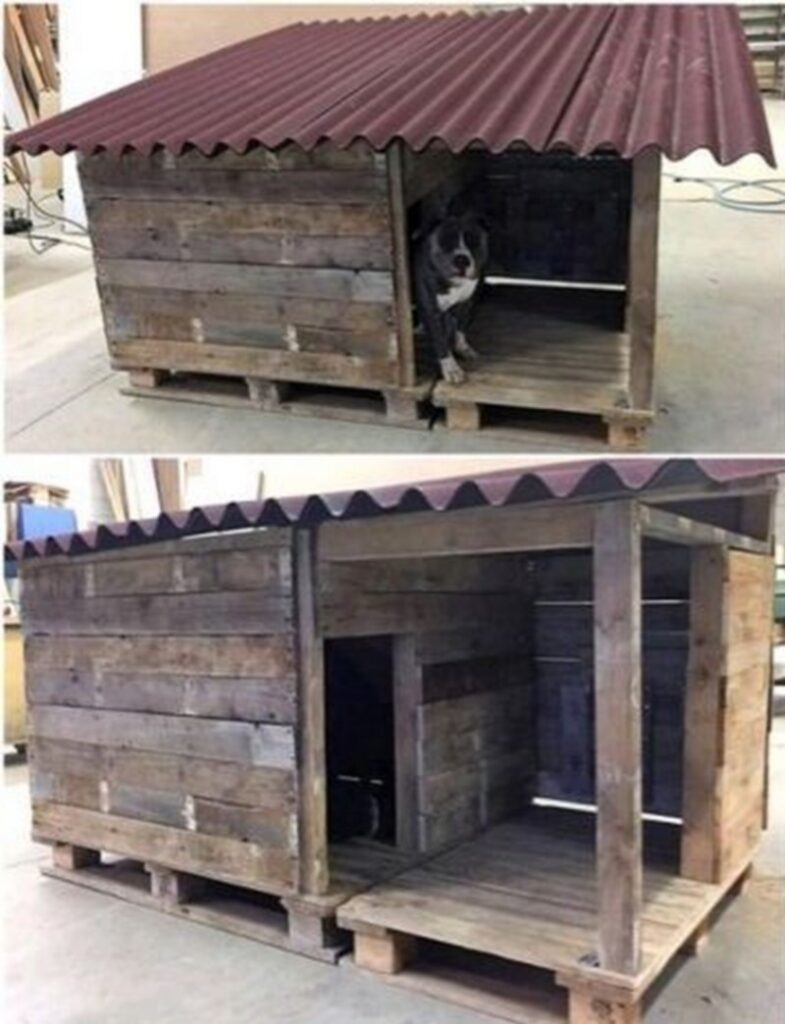 Wooden Pallet Dog House - HOW TO MAKE – DIY