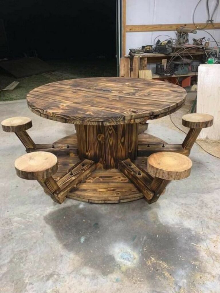 Wooden Spool Ideas For Outdoor Table - HOW TO MAKE – DIY