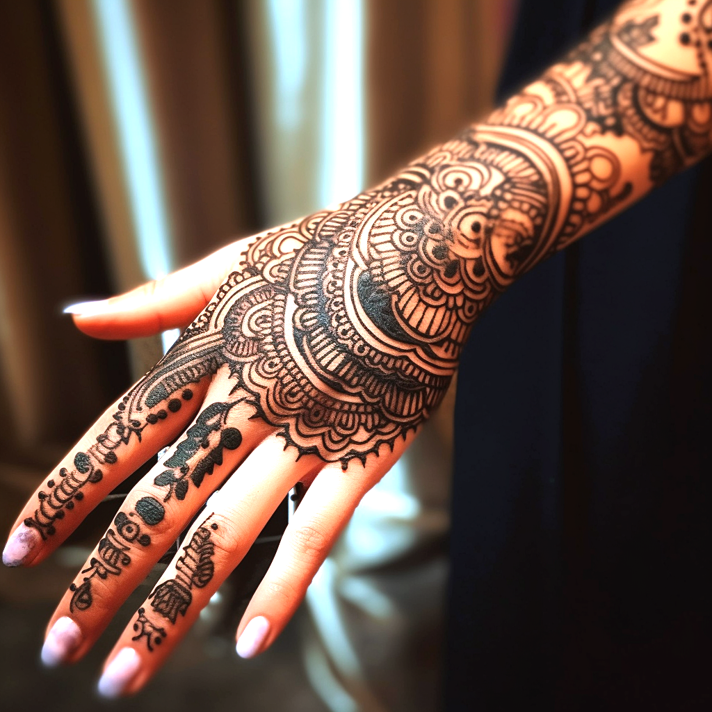 Graceful Elegance Unveiling Captivating Mehndi Designs For The Back ...