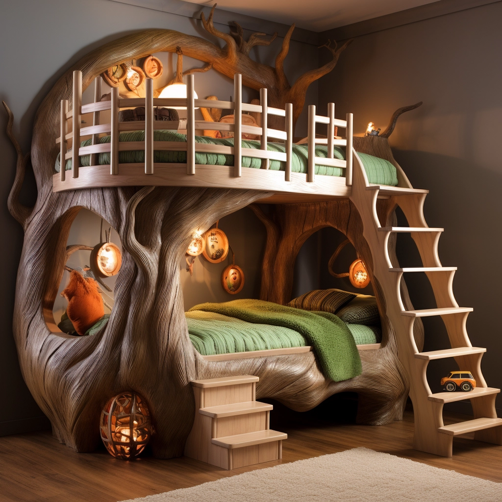 Branching Out Into Dreams Explore The Magic Of A Bunk Bed Tree With ...